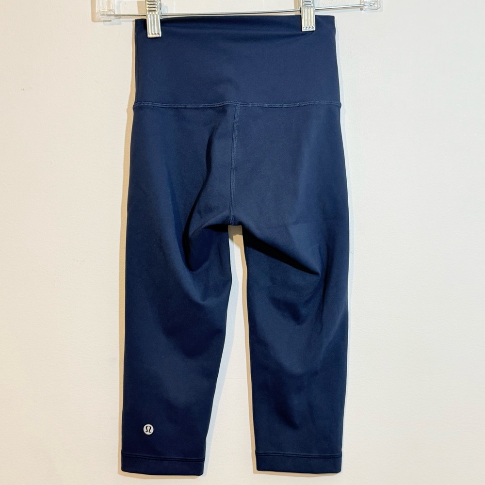 Lululemon Wunder Under Leggings Bundle | Teal & Navy High Rise Luxtreme — Size 2 - Picture 3 of 11